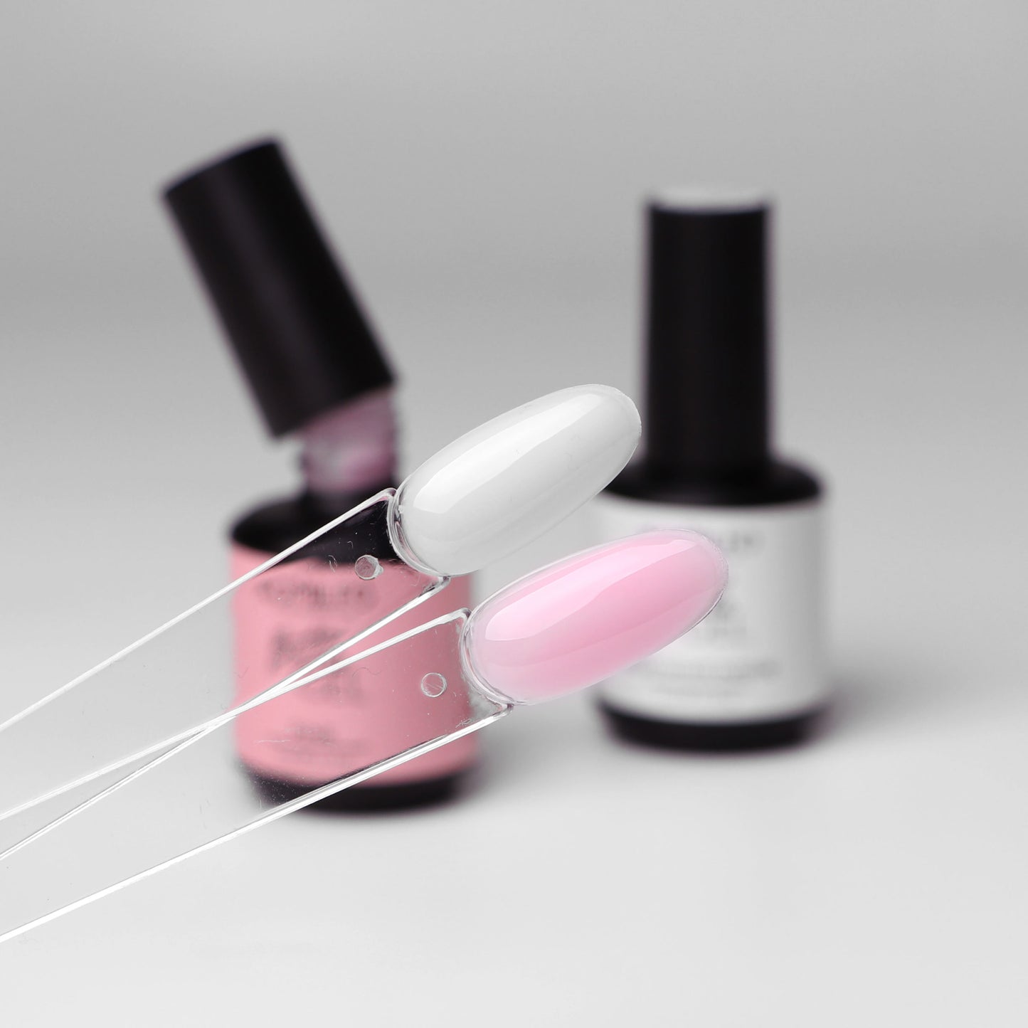 Bottle Gel Milky White Intense with brush, 15ml