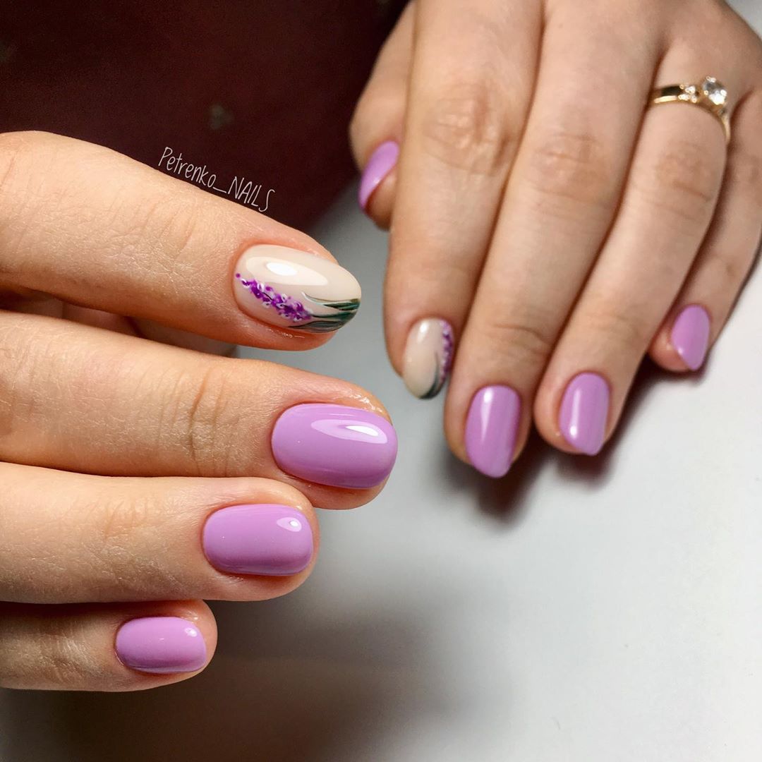 Gel Polish Komilfo Deluxe Series D043 (light lilac-purple, enamel), 8 ml