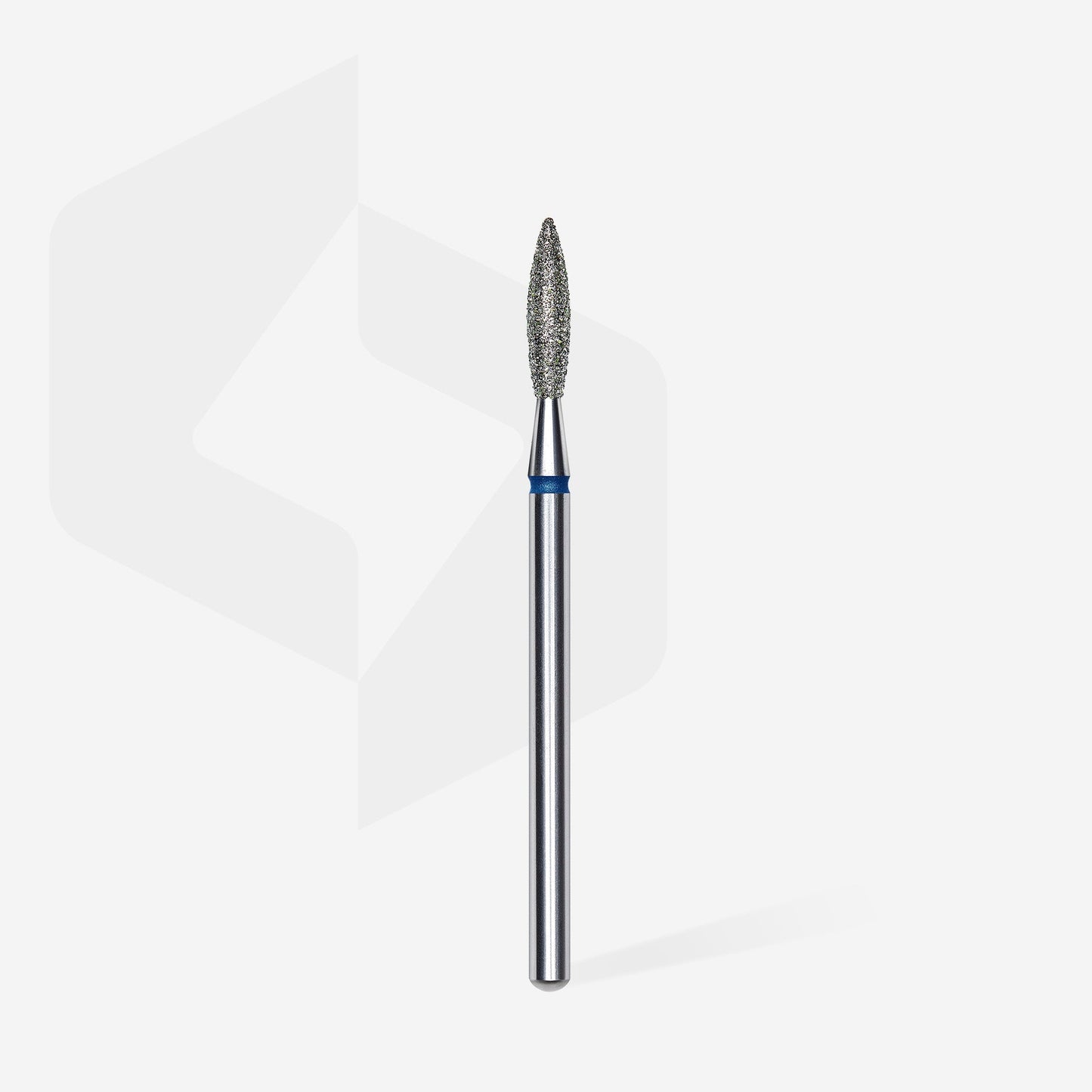 Diamond nail drill bit flame blue EXPERT head diameter 2,3 mm / working part 10 mm - LuckyShop - Staleks