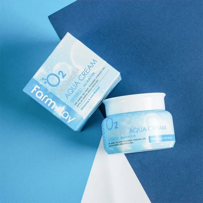 FarmStay O2 Premium Aqua Crema 100g - LuckyShop - FarmStay
