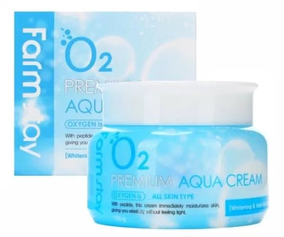 FarmStay O2 Premium Aqua Crema 100g - LuckyShop - FarmStay