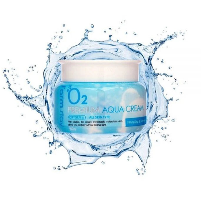 FarmStay O2 Premium Aqua Crema 100g - LuckyShop - FarmStay