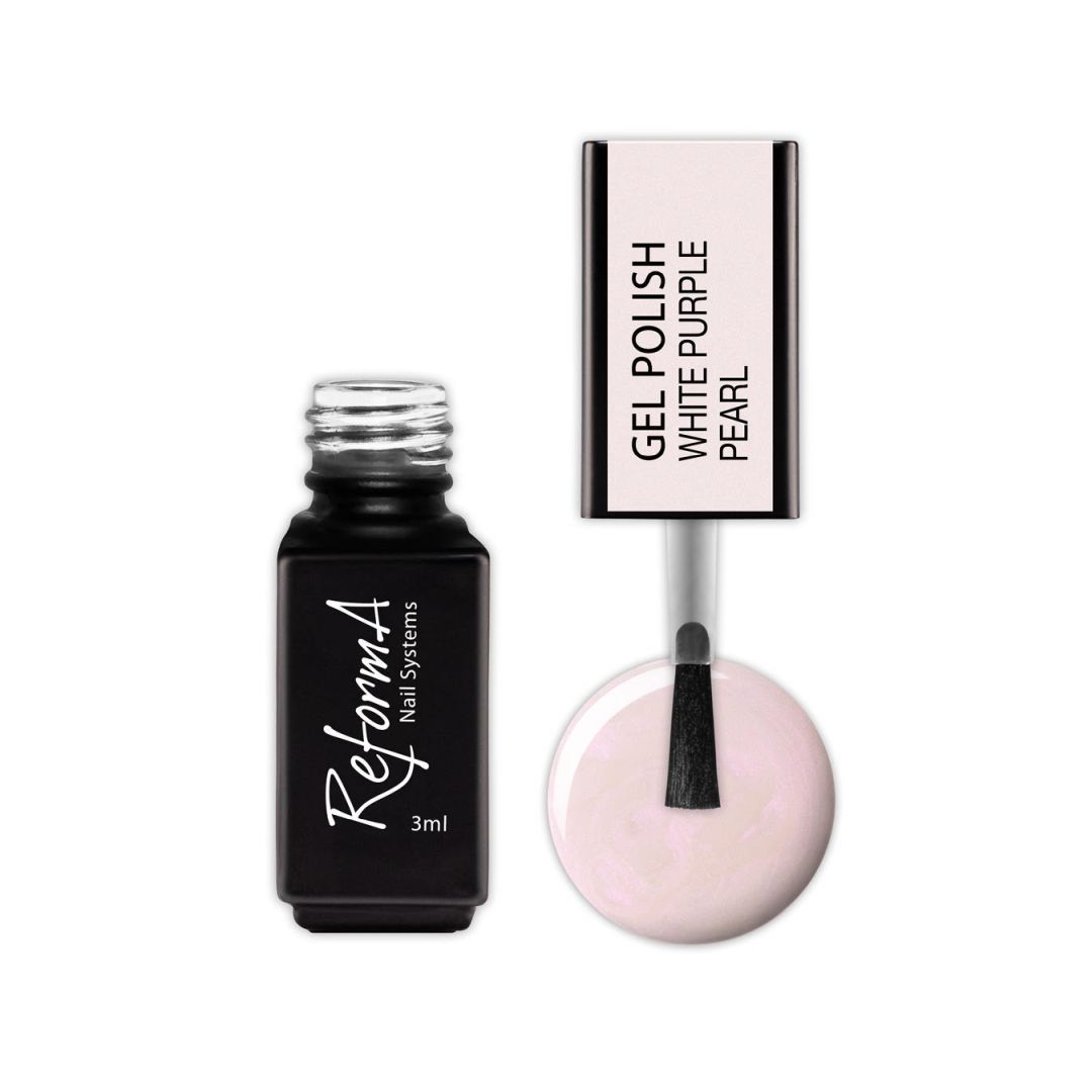 Gel Polish - White Purple Pearl, 3ml - LuckyShop - Reforma