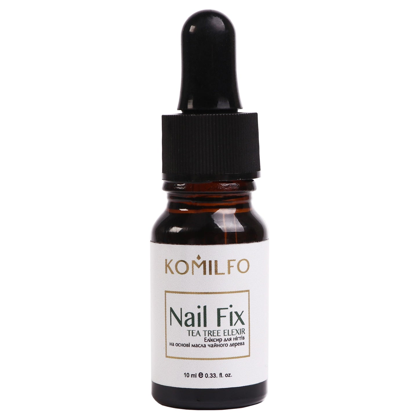 Komilfo Nail Fix elixir for nails with tea tree, with dropper, 10 ml - LuckyShop - Komilfo