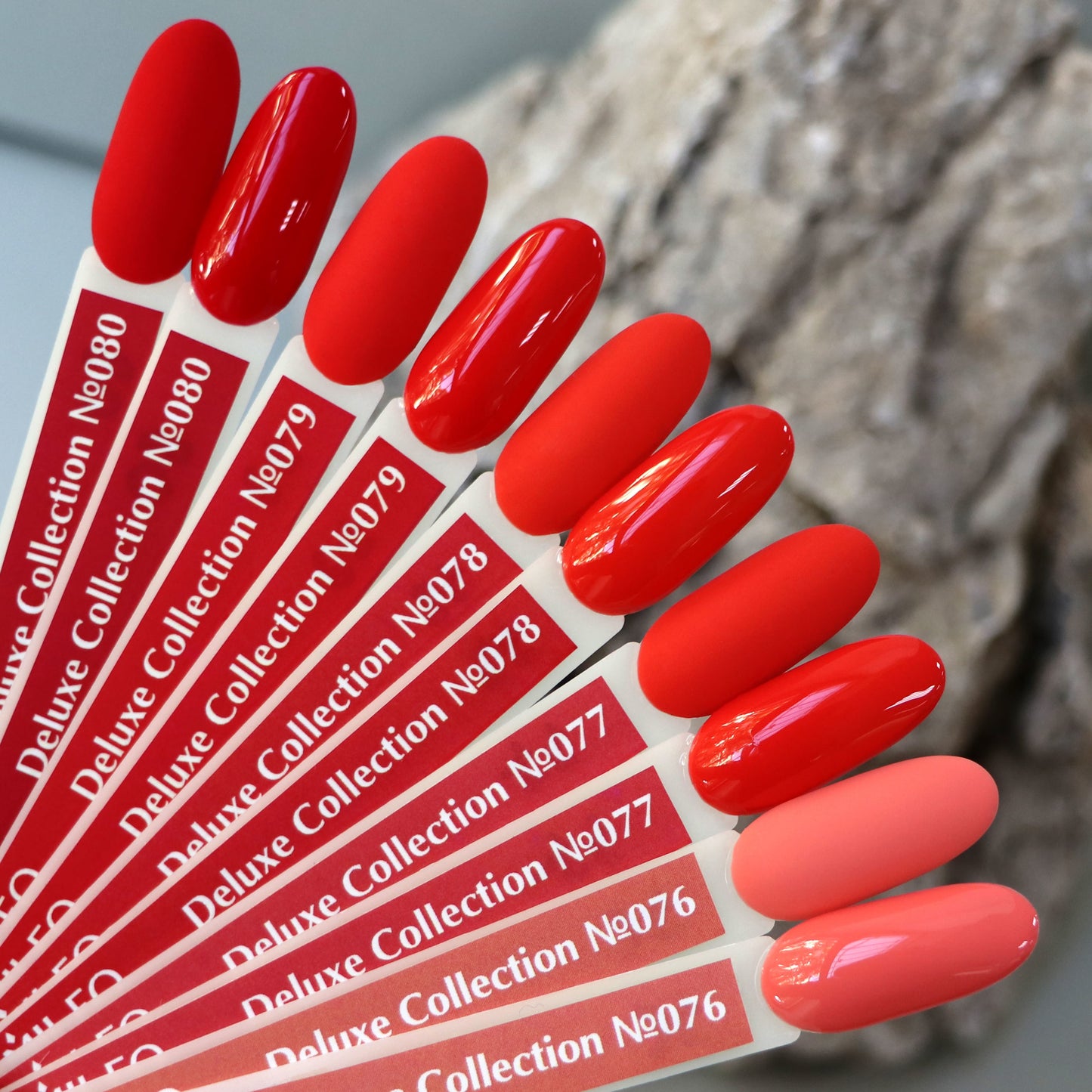 Gel Polish Komilfo Deluxe Series D078 (coral red, enamel), 8 ml