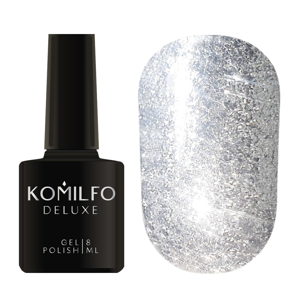 Komilfo Liquid Glam Gel LGG001 (silver), 8 ml