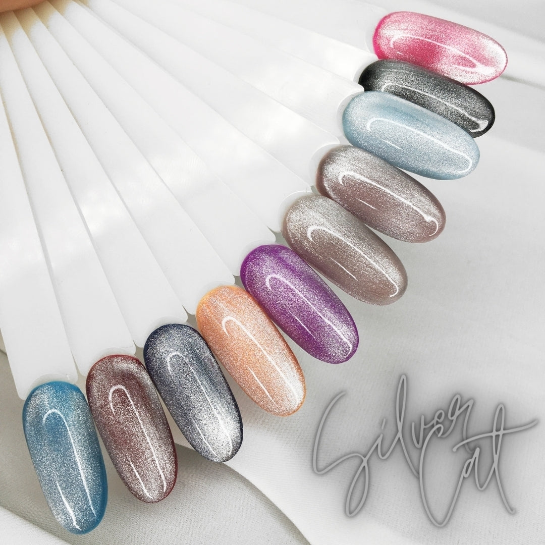 Gel Polish 9D Cat’s eye Silver, 8ml