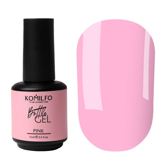 Bottle Gel Pink with brush, 15ml