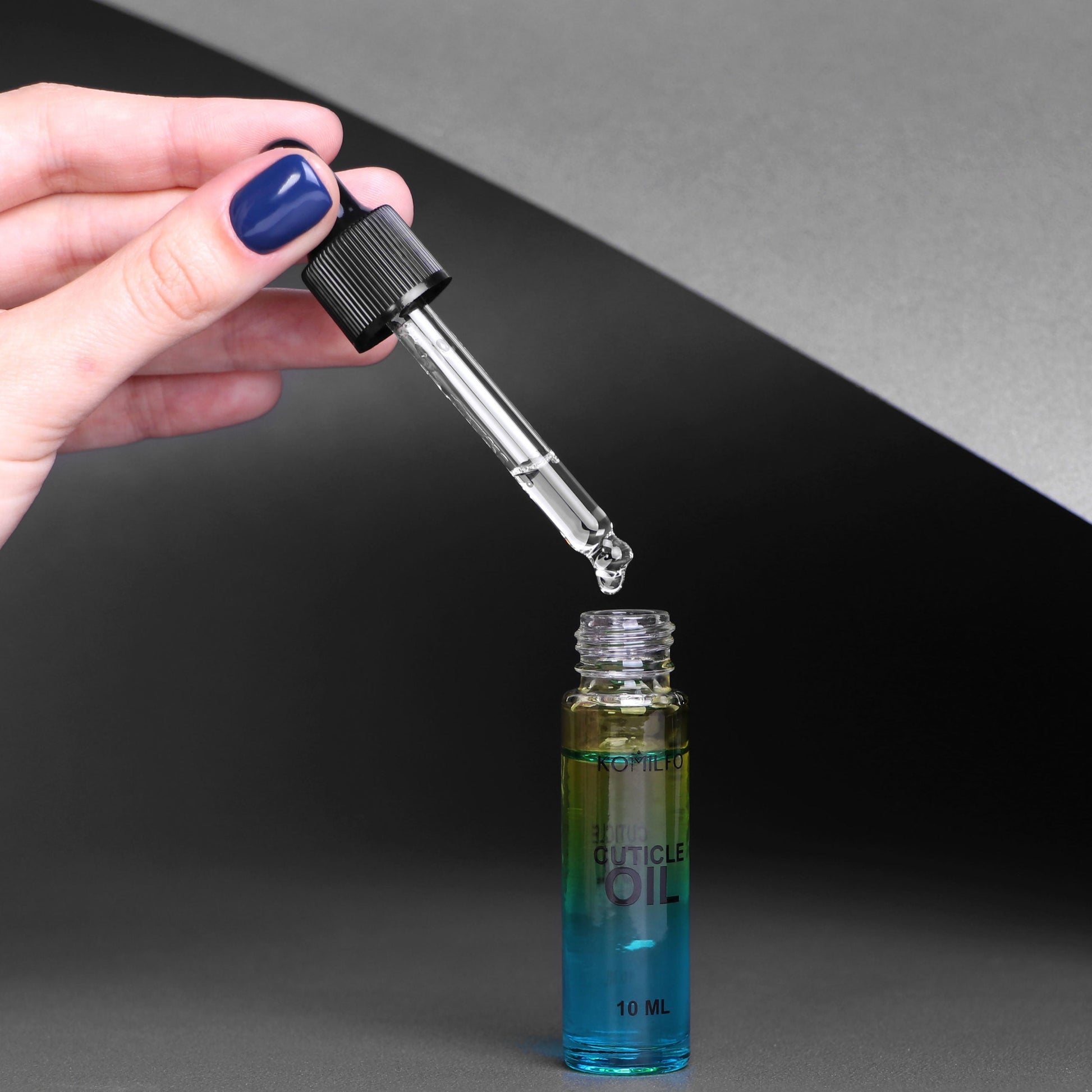 cuticle oil with dropper “Grape aroma”, 10ml - LuckyShop - Komilfo