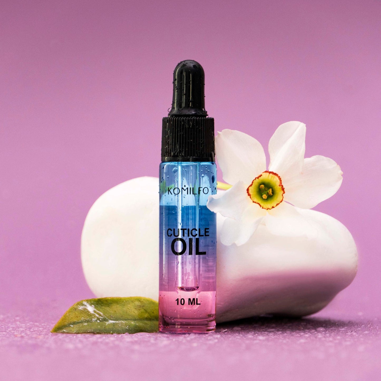 cuticle oil with dropper “Vanilla aroma”, 10ml - LuckyShop - Komilfo