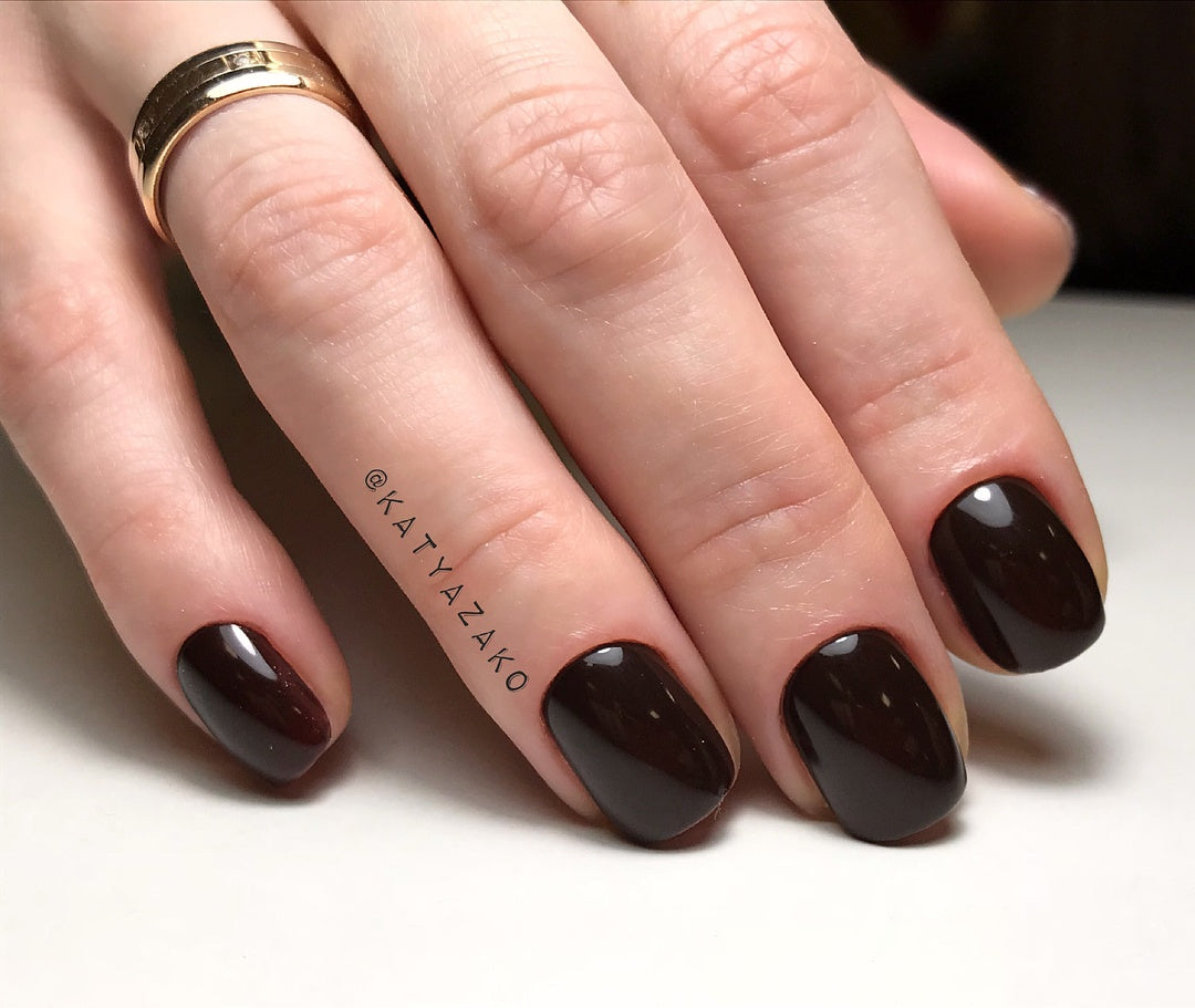 Gel Polish Komilfo Deluxe Series D216 (dark brown, enamel), 8 ml