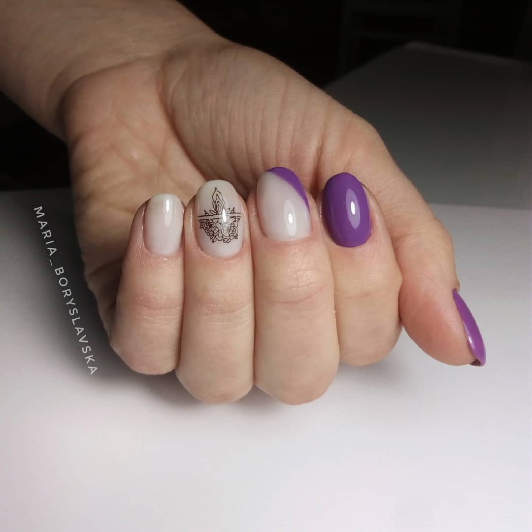 Gel polish Komilfo Deluxe Series D248 (dark, muted lilac, enamel), 8 ml