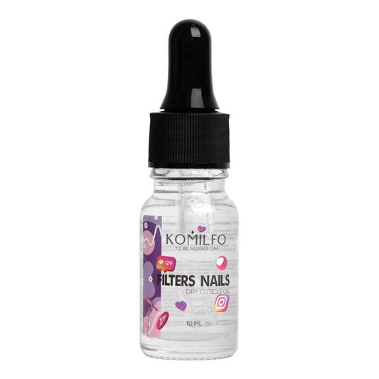 dry cuticle oil with shimmer Filters Nails, 10ml - LuckyShop - Komilfo