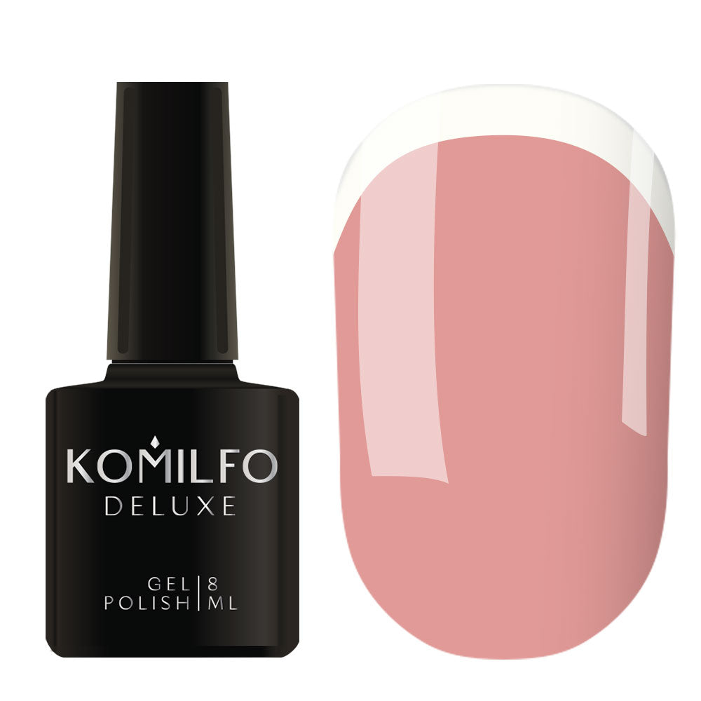 Gel Polish Komilfo French Collection F006 (cloudy pink, enamel, for french), 8 ml