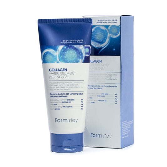 FarmStay Collagen Water Full Moist Peeling Gel - 180ml - LuckyShop - FarmStay
