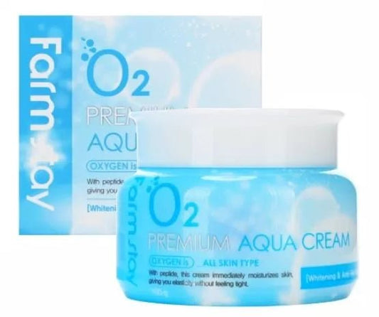FarmStay O2 Premium Aqua Crema 100g - LuckyShop - FarmStay