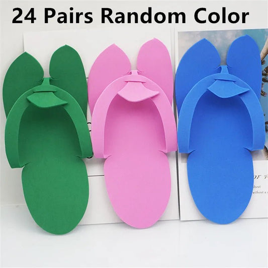 Foam Pedicure Slippper, 12 Pairs - LuckyShop - LuckyShop