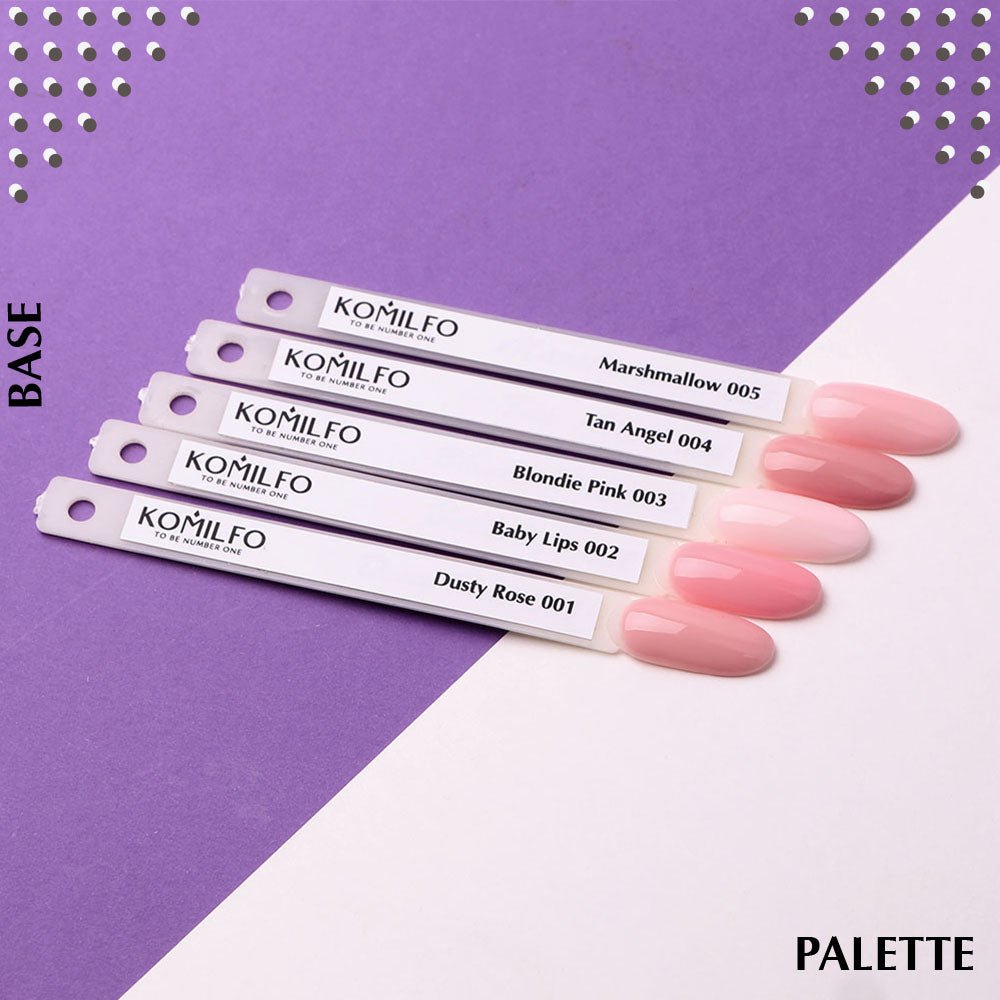 French Rubber Base 001 Dusty Rose, 30ml (without brush) - LuckyShop - Komilfo