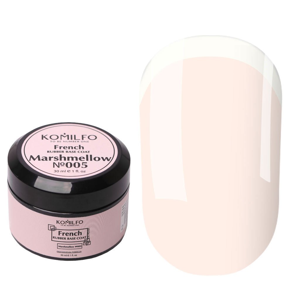 French Rubber Base 005 Marshmellow 30ml (without brush) - LuckyShop - Komilfo