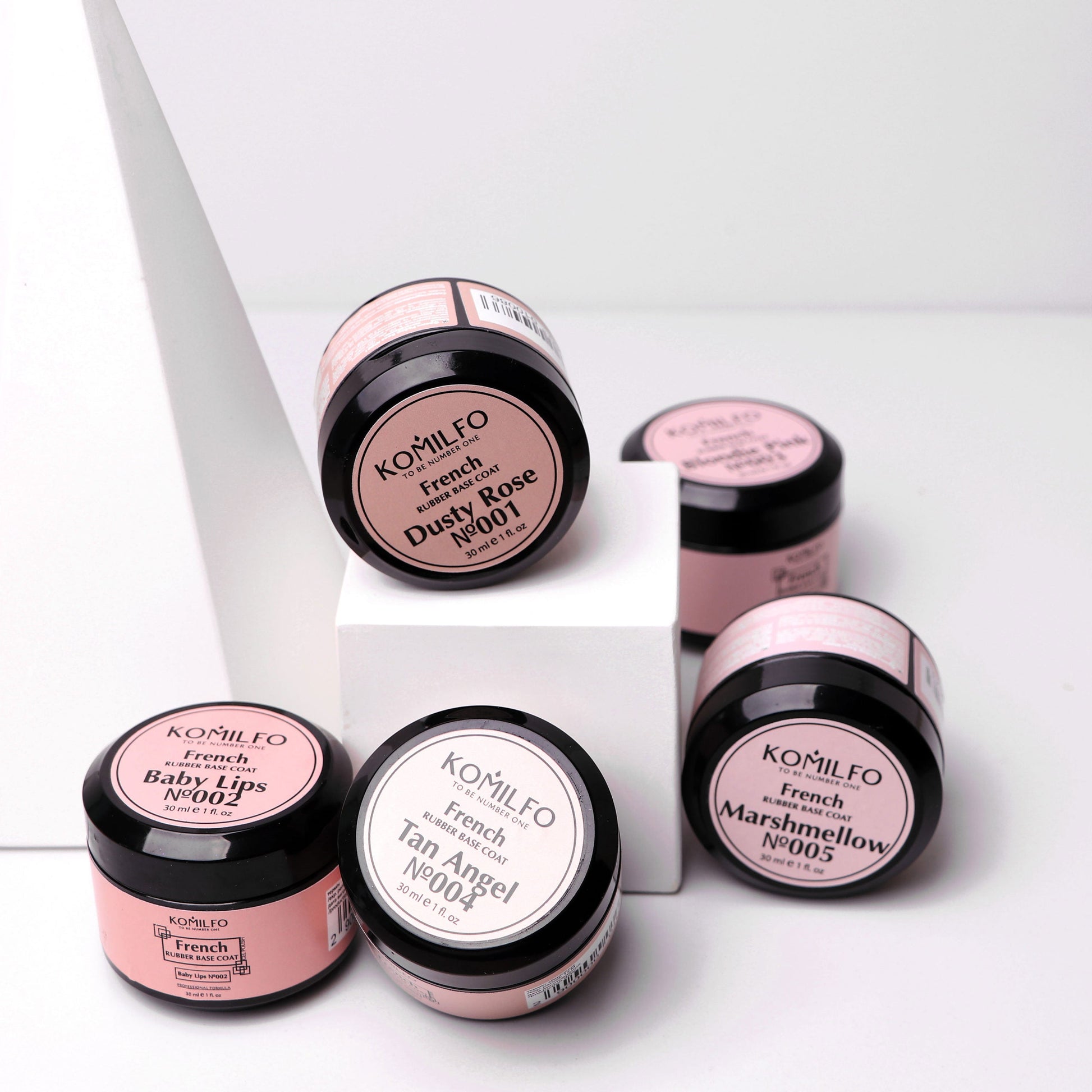 French Rubber Base 005 Marshmellow 30ml (without brush) - LuckyShop - Komilfo