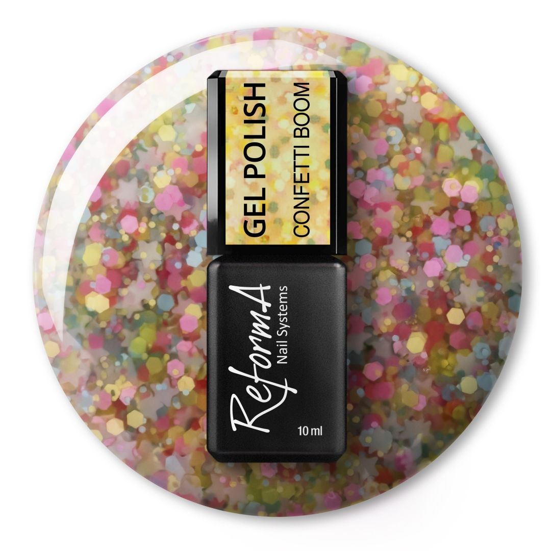 Gel Polish - Confetti Boom, 10ml