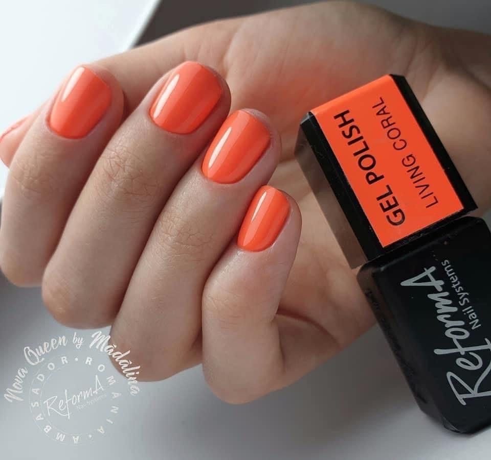 Gel Polish - Living Coral, 10ml - LuckyShop