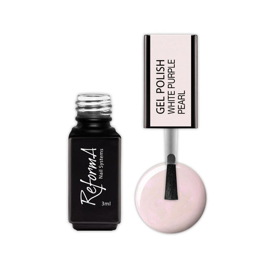 Gel Polish - White Purple Pearl, 3ml - LuckyShop - Reforma