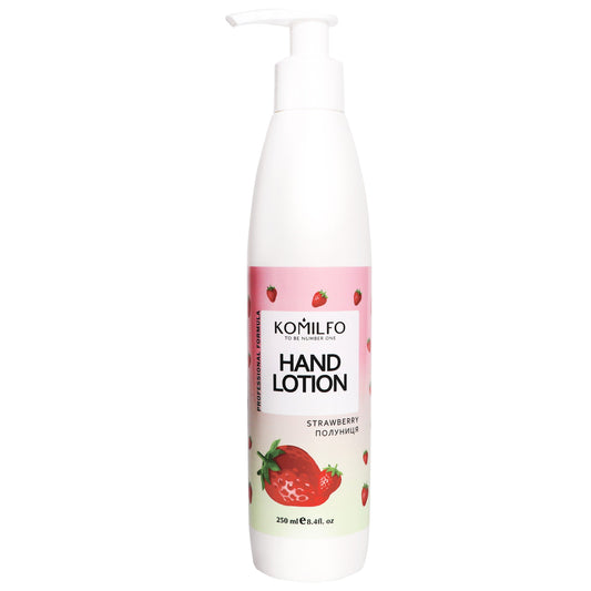 Hand Lotion “Strawberry” – strawberry hand lotion, 250ml - LuckyShop - Komilfo