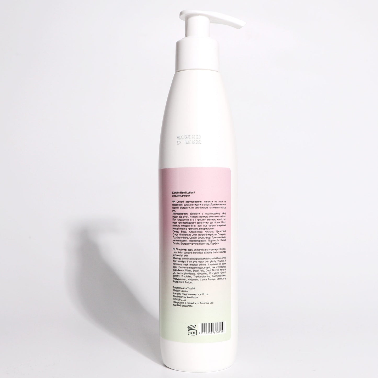 Hand Lotion “Strawberry” – strawberry hand lotion, 250ml - LuckyShop - Komilfo