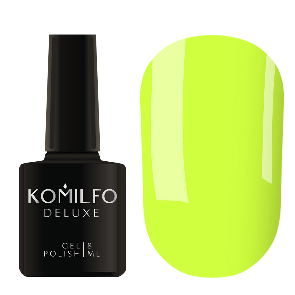 Gel Polish Komilfo Kaleidoscopic Collection K002 (yellown, neon), 8 ml