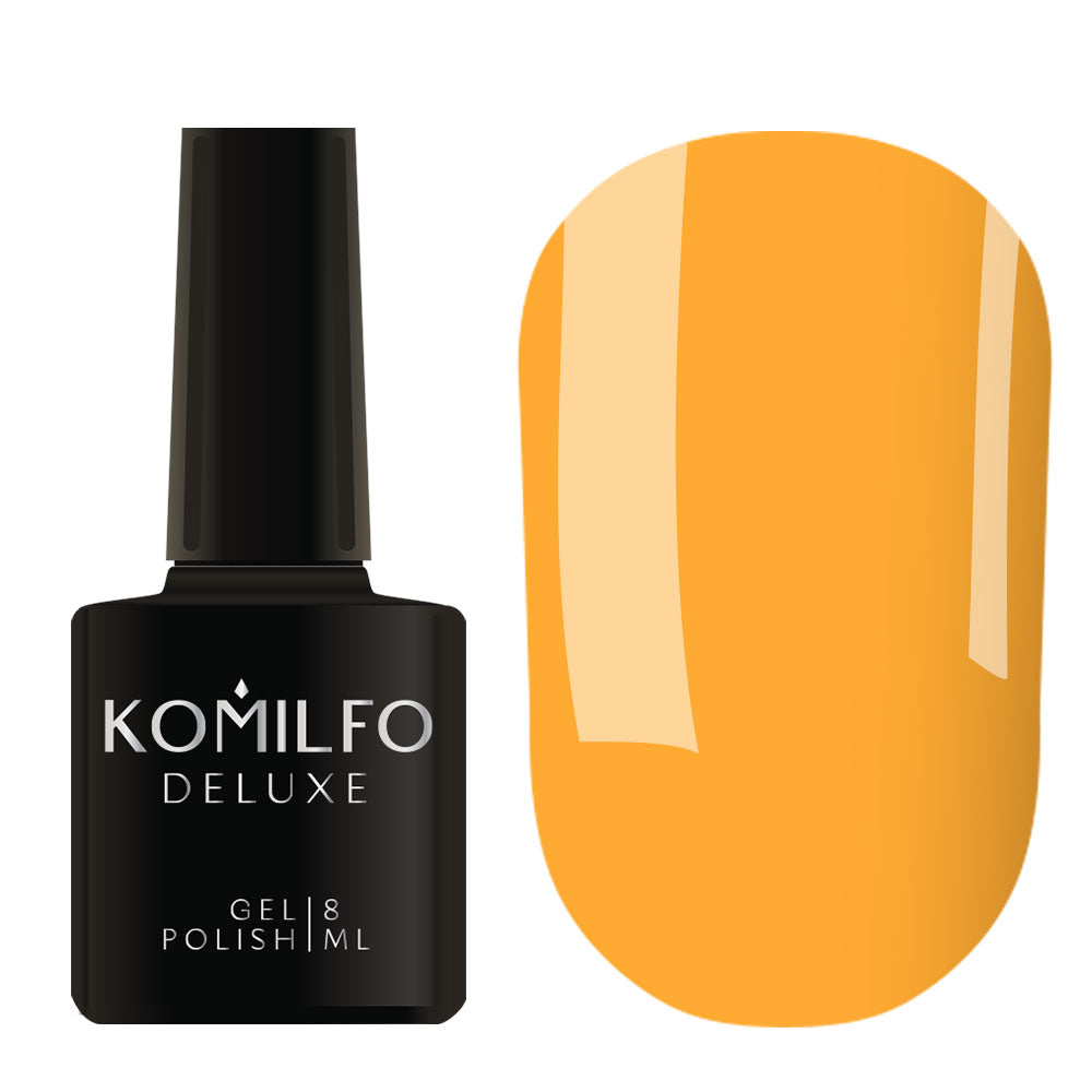 Gel Polish Komilfo Kaleidoscopic Collection K004 (orange, neon), 8 ml