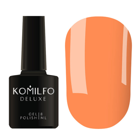 Gel Polish Komilfo Kaleidoscopic Collection K005 (peach, neon), 8 ml