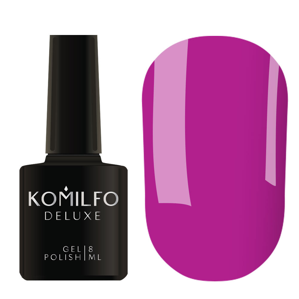 Gel Polish Komilfo Kaleidoscopic Collection K012 (berry violet, neon), 8 ml