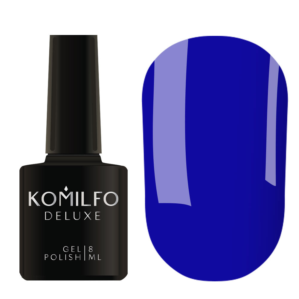 Gel Polish Komilfo Kaleidoscopic Collection K015 (blue, neon), 8 ml