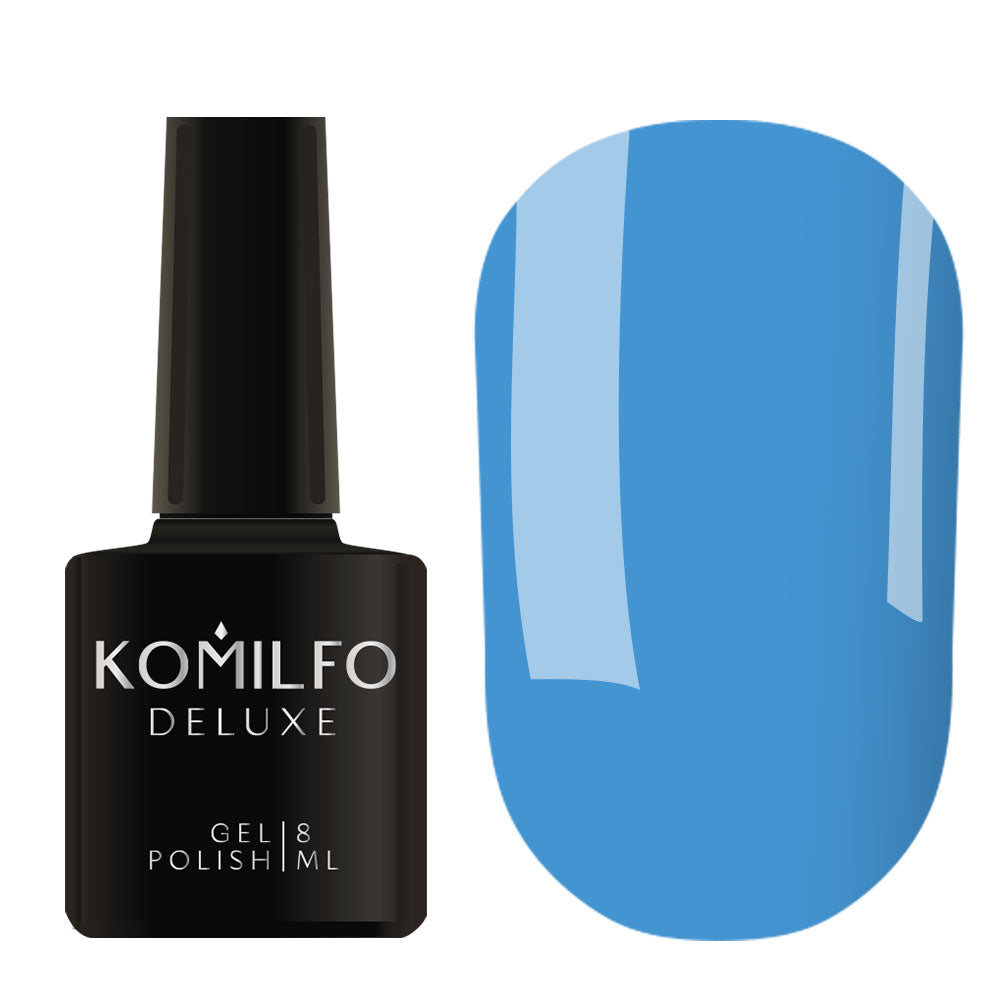 Gel Polish Komilfo Kaleidoscopic Collection K016 (blue, neon), 8 ml