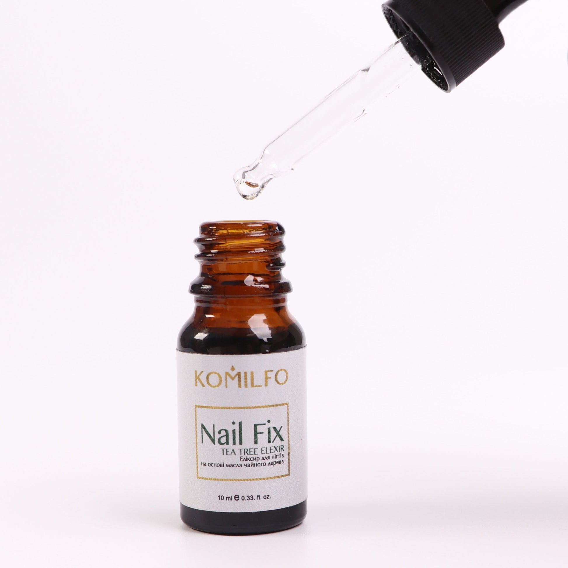 Komilfo Nail Fix elixir for nails with tea tree, with dropper, 10 ml - LuckyShop - Komilfo