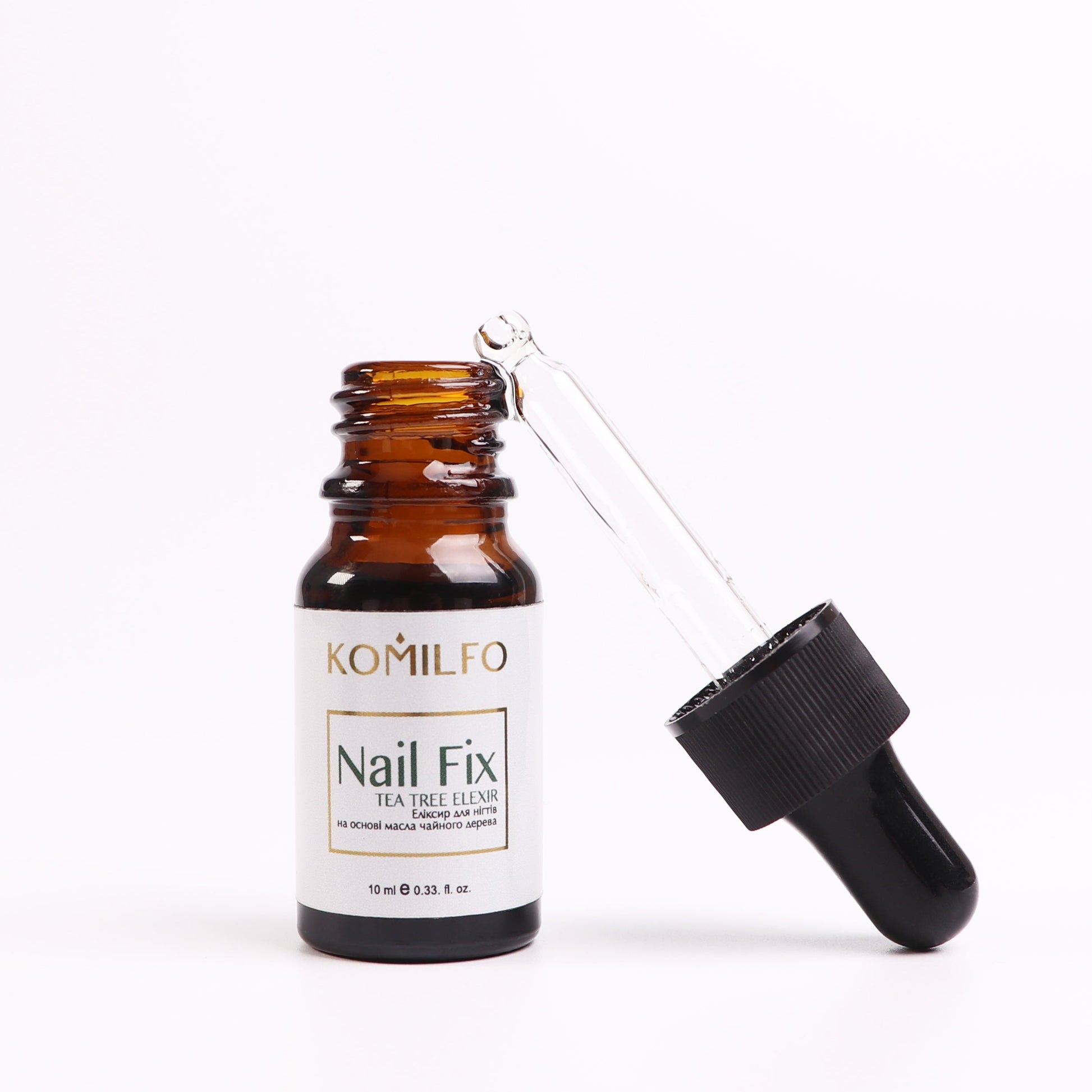Komilfo Nail Fix elixir for nails with tea tree, with dropper, 10 ml - LuckyShop - Komilfo