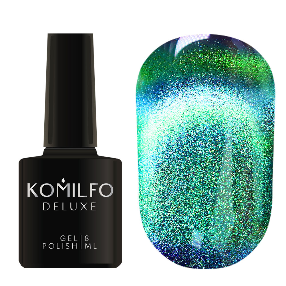 Gel Polish 9D Cat’s eye 006 (turquoise green, magnetic), 8ml