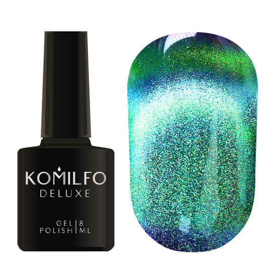 Gel Polish 9D Cat’s eye 006 (turquoise green, magnetic), 8ml
