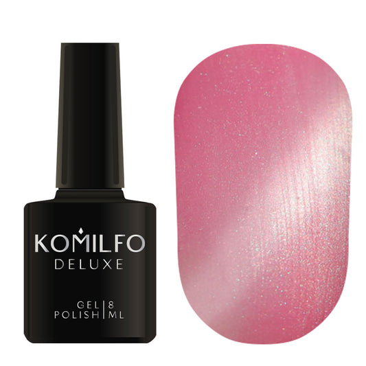 Gel Polish Komilfo Fantasy Cat’s Eye 101 (pearl pink, magnetic), 8 ml