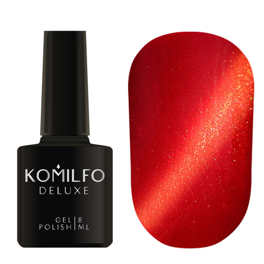 Gel Polish Komilfo Fantasy Cat’s Eye 106 (golden red, magnetic), 8 ml