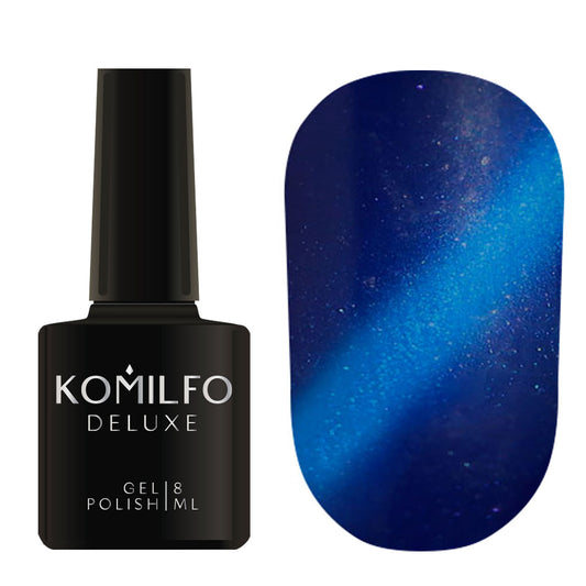 Gel Polish Komilfo Fantasy Cat’s Eye 109 (blue, magnetic), 8 ml