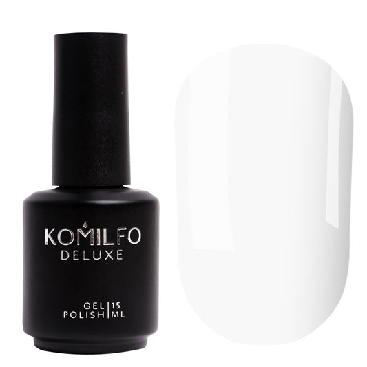 Gel Polish Komilfo Deluxe Series D003 (white, enamel), 15 ml