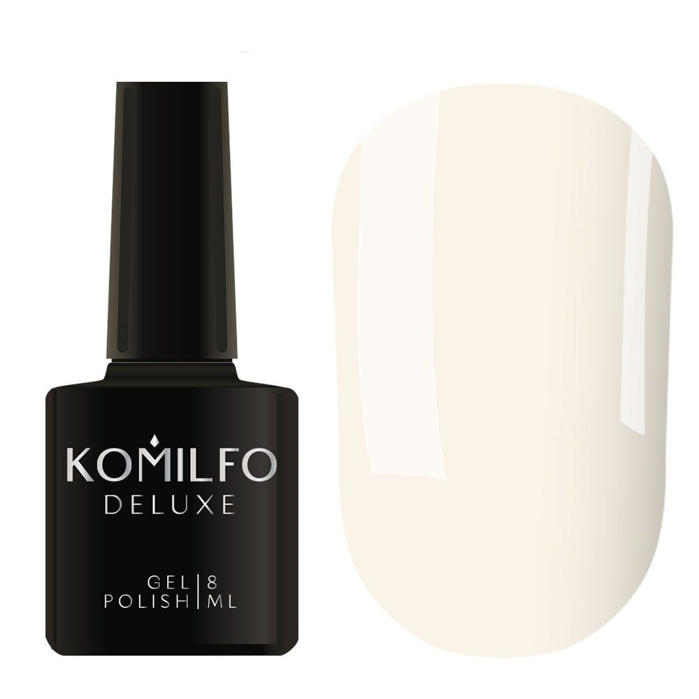 Gel polish Komilfo Deluxe Series D004 (creamy gray, enamel), 8 ml