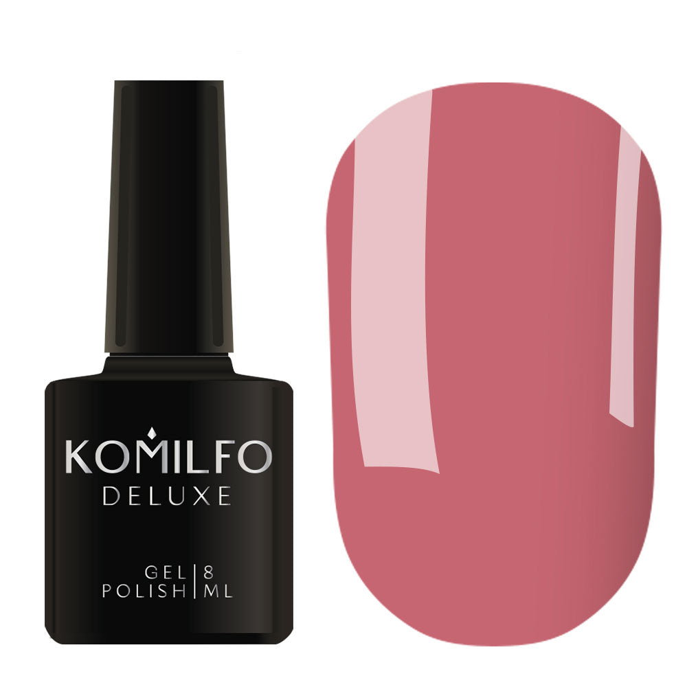 Gel Polish Komilfo Deluxe Series D056 (dark coral pink, enamel), 8 ml