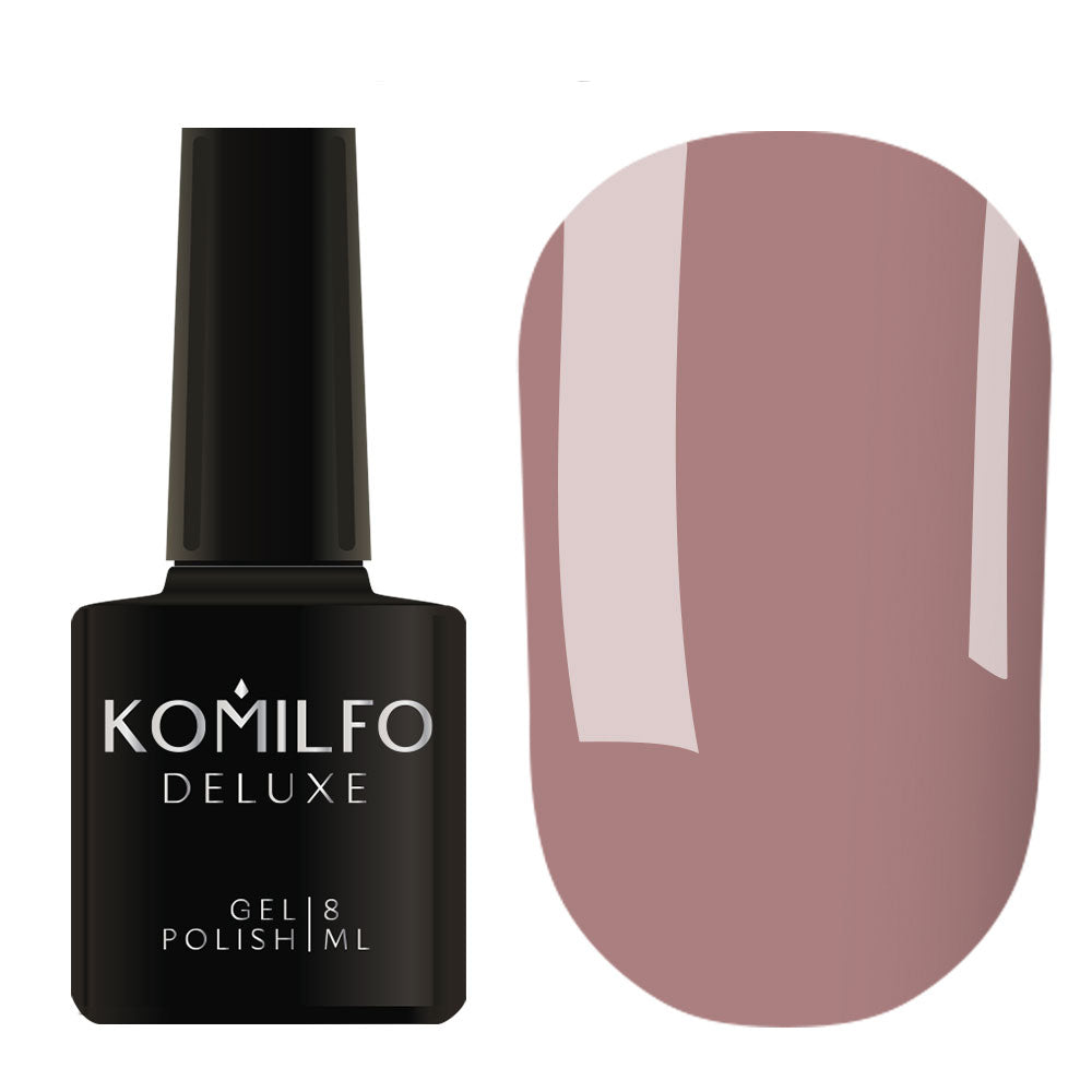 Gel Polish Komilfo Deluxe Series D060 (dark cocoa, enamel), 8 ml