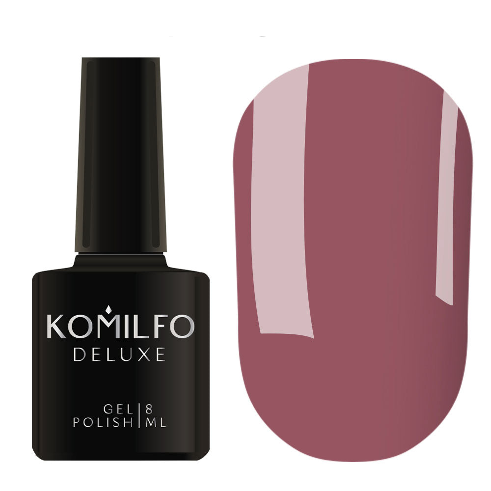 Gel polish Komilfo Deluxe Series D062 (muted marsala, enamel), 8 ml