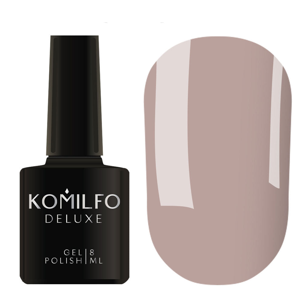 Gel polish Komilfo Deluxe Series D066 (muted, gray-lilac, enamel), 8 ml