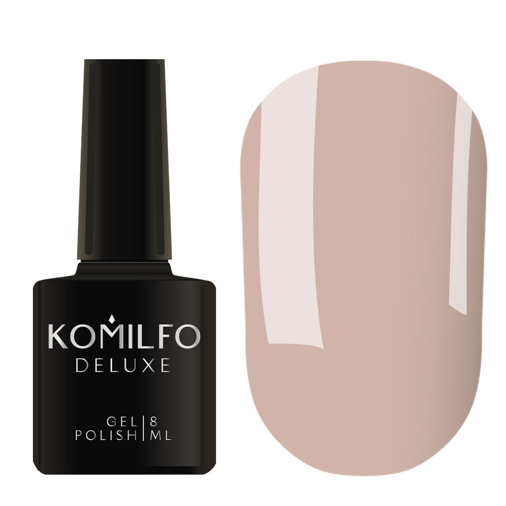 Gel polish Komilfo Deluxe Series D067 (smoky-lilac-beige, enamel), 8 ml