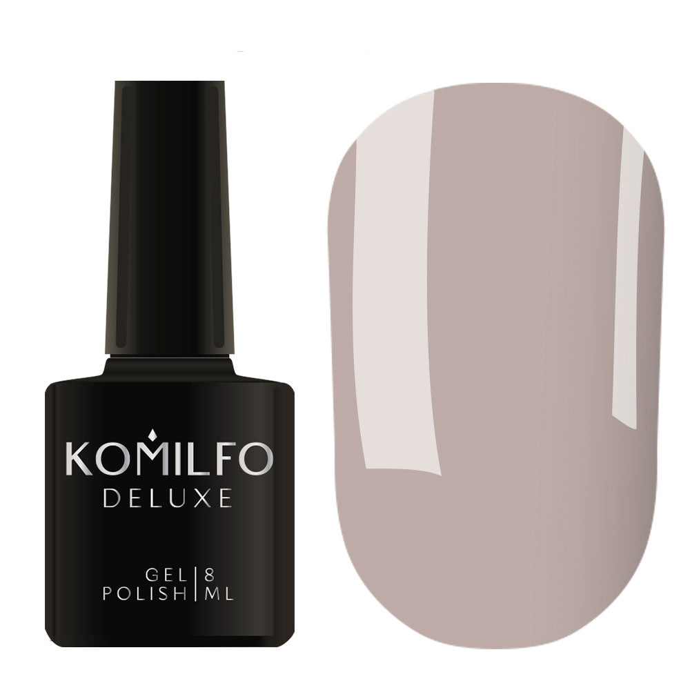 Gel polish Komilfo Deluxe Series D068 (muted gray-lilac, enamel), 8 ml